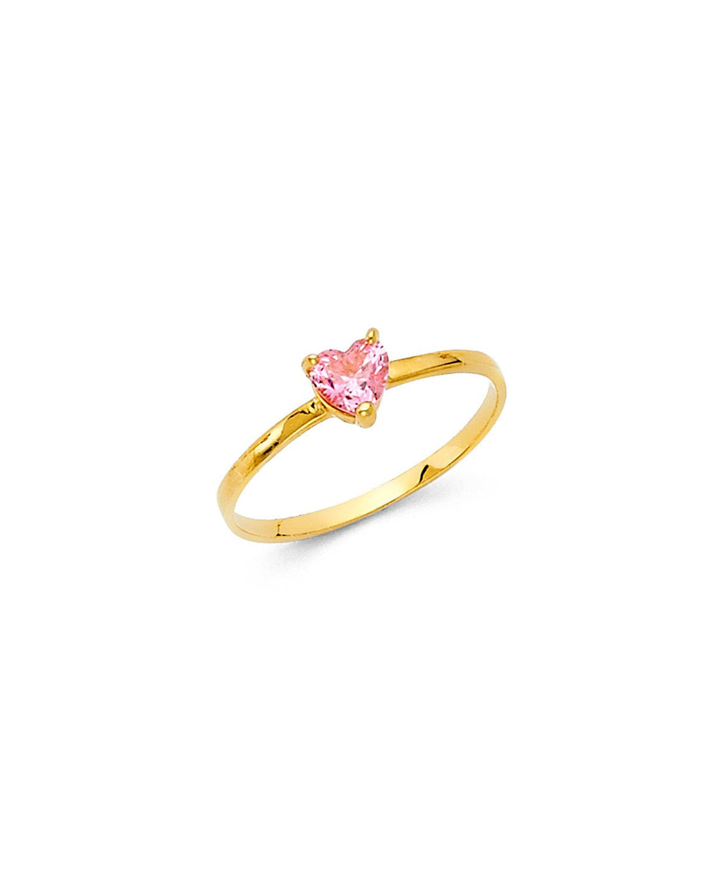 14K Yellow Gold Baby CZ Ring (RG-0550)