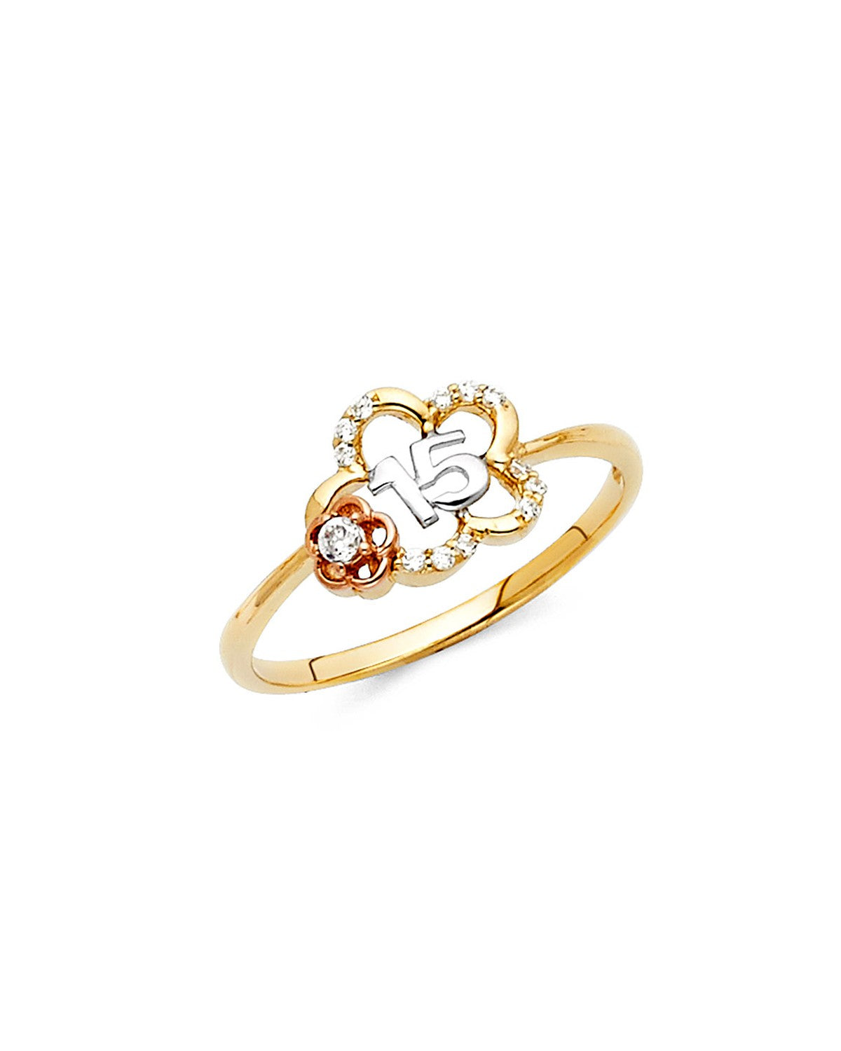 14K Tri-Color Gold 3C Ring (RG-0774)