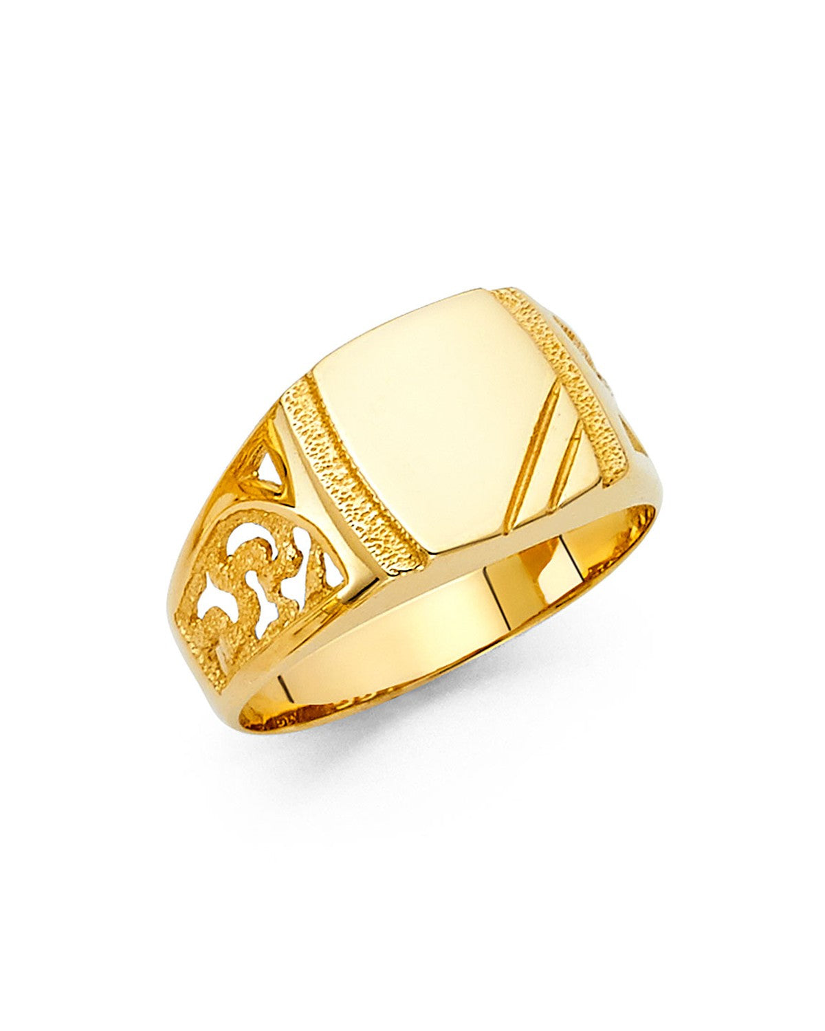 14K Yellow Gold Men's Ring (RG-1649)