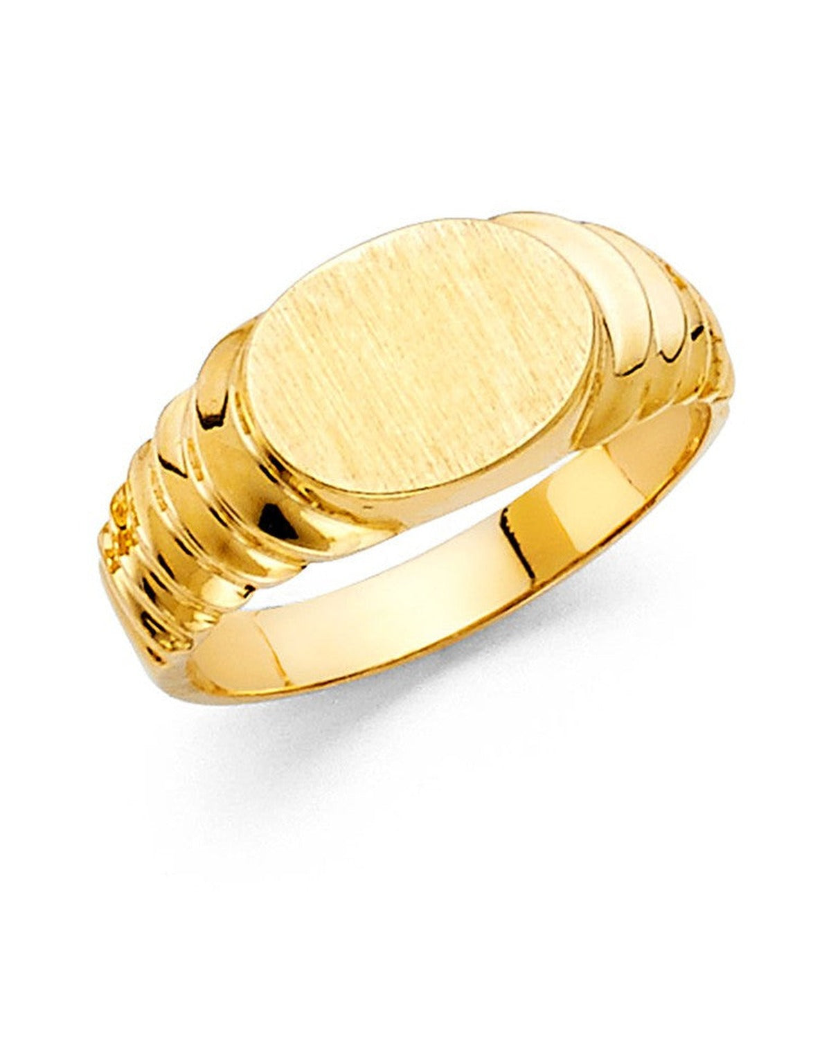 14K Yellow Gold Junior Signet Ring (RG-2282)