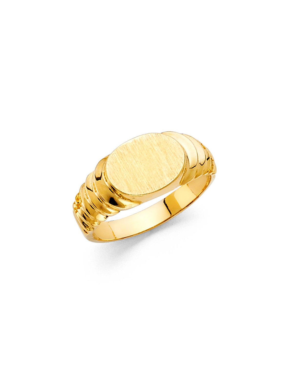 14K Yellow Gold Junior Signet Ring (RG-2282)