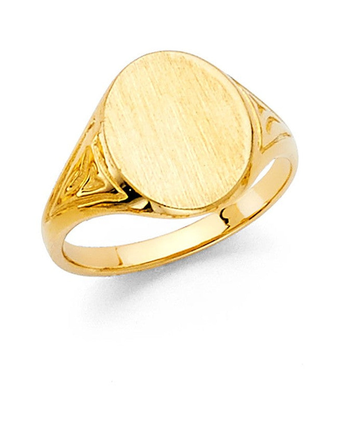 14K Yellow Gold Junior Signet Ring (RG-2283)