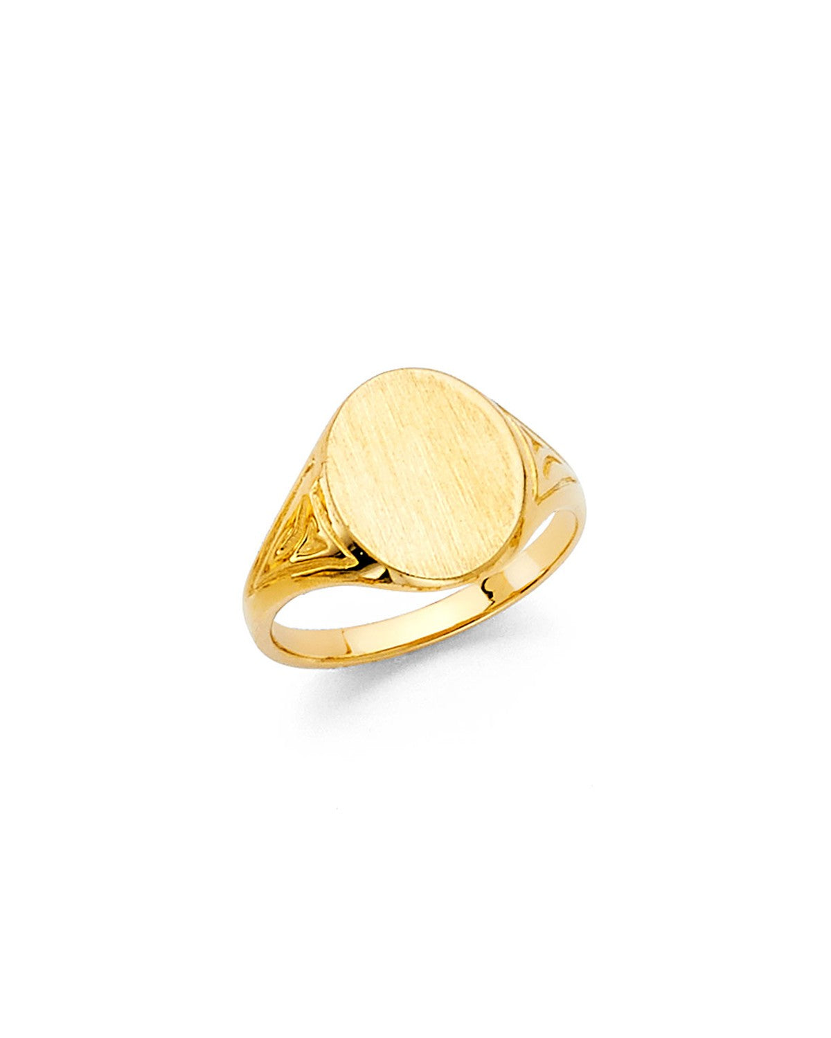 14K Yellow Gold Junior Signet Ring (RG-2283)