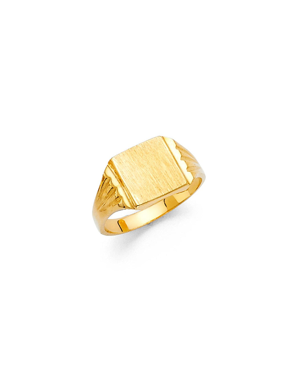 14K Yellow Gold Junior Signet Ring (RG-2286)