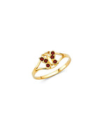 14K Yellow Gold CZ Birthstone Baby Ring (RG-2296)