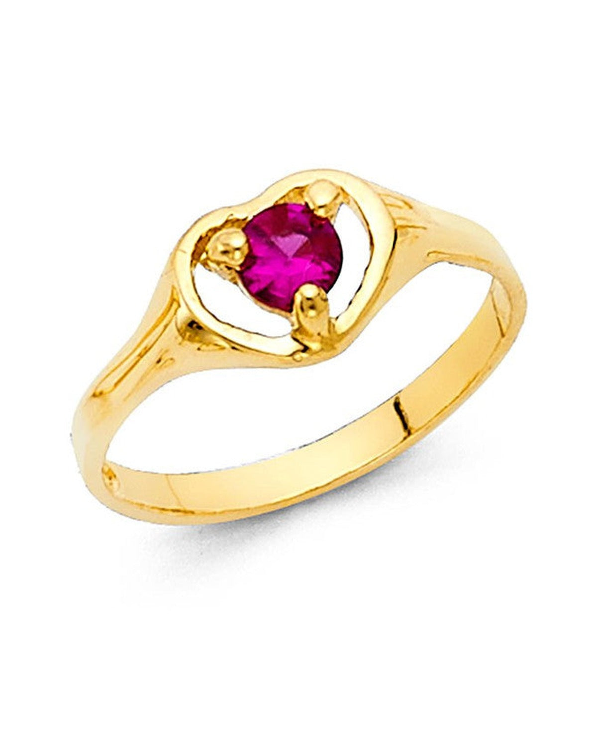 14K Yellow Gold Babies Ring (RG-2300)