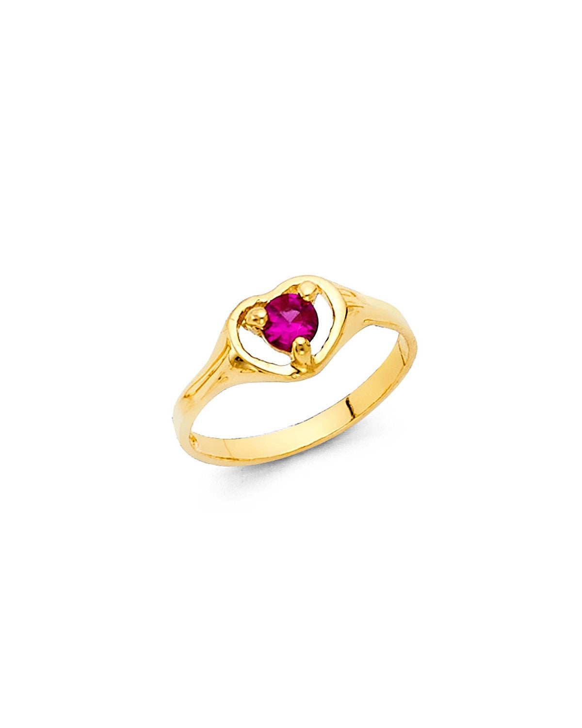 14K Yellow Gold Babies Ring (RG-2300)