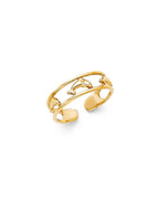 14K Yellow Gold Dolphin Toe Ring (RG-2310)