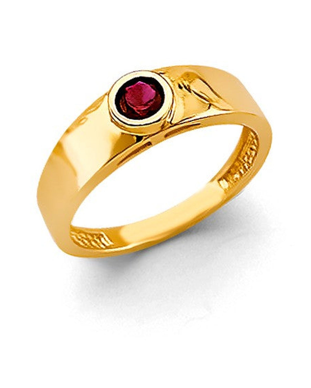 14K Yellow Gold CZ Babies Ring (RG-2337)