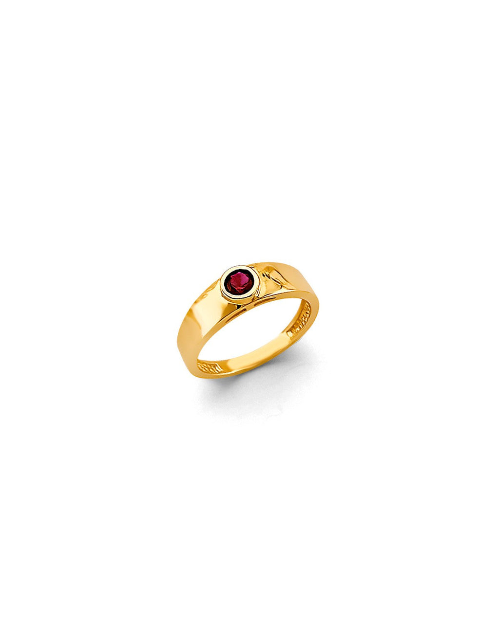 14K Yellow Gold CZ Babies Ring (RG-2337)