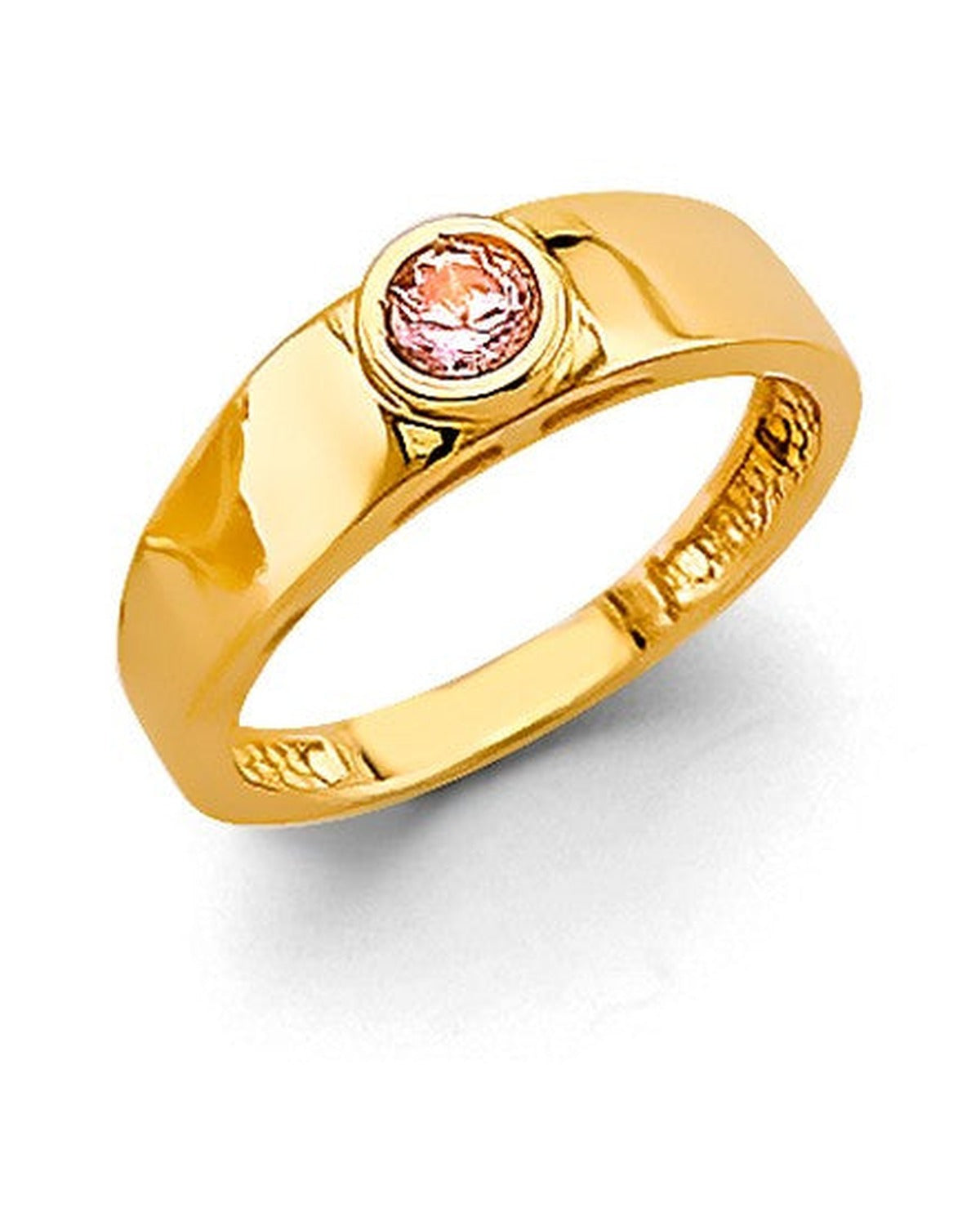 14K Yellow Gold CZ Babies Ring (RG-2339)