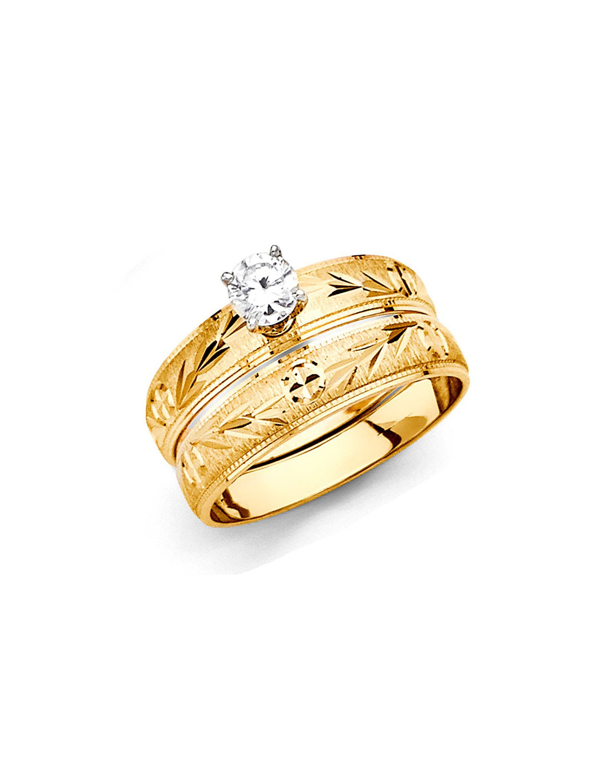 14K Yellow Gold Ladies Wedding Band (RG-2409)