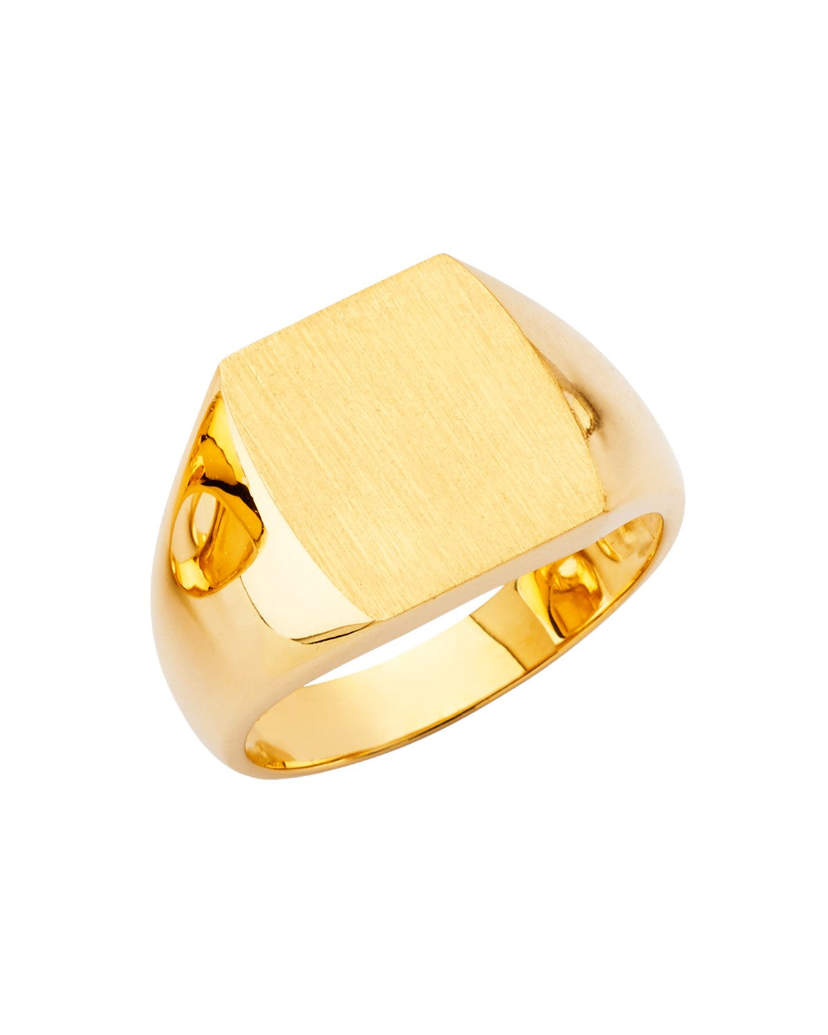 14K Yellow Gold Men's Signet Ring (RG-2727)