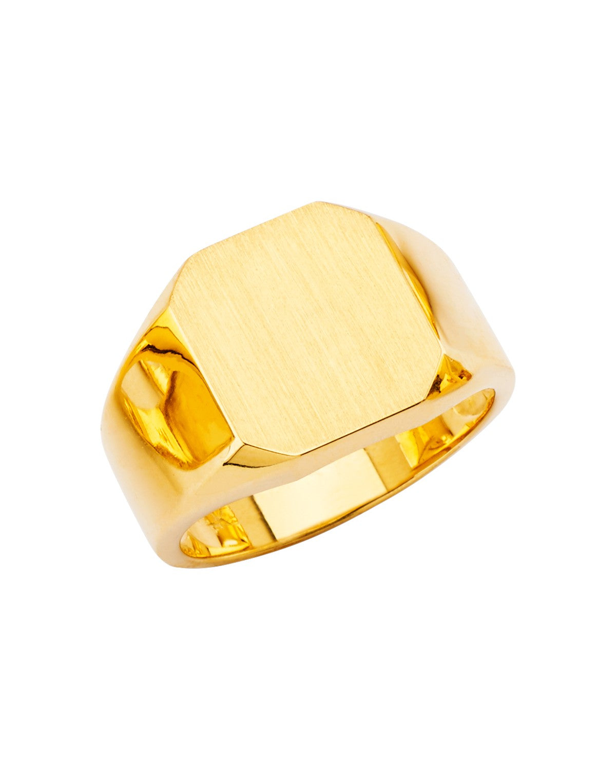 14K Yellow Gold Men's Signet Ring (RG-2728)