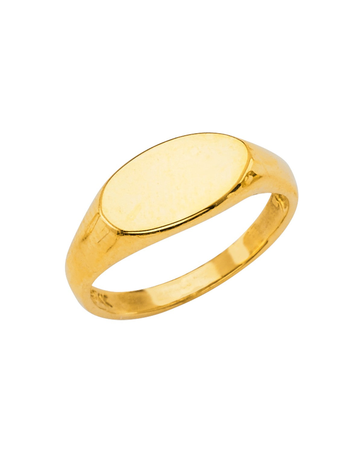 14K Yellow Gold Baby Signet Ring (RG-2774)