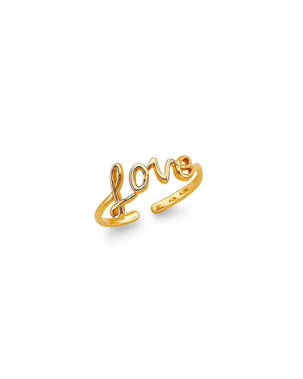 14K Yellow Gold Love Toe Ring (RG-3276)