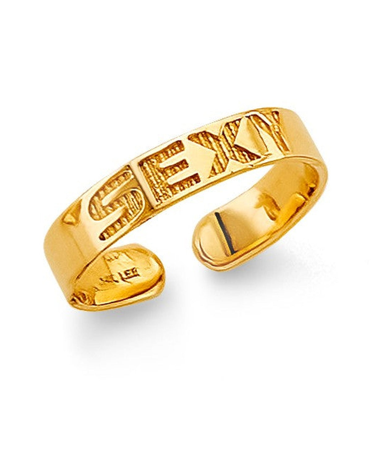 14K Yellow Gold Sexy Toe Ring (RG-3277)