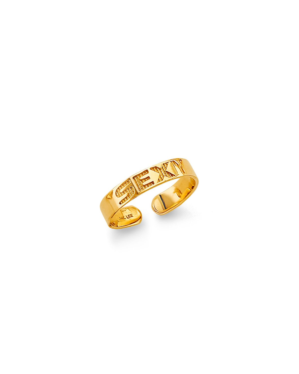 14K Yellow Gold Sexy Toe Ring (RG-3277)