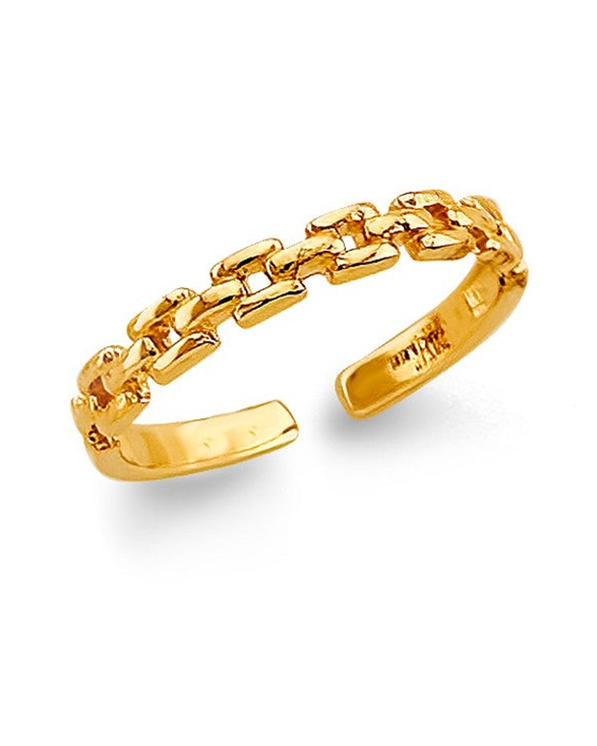 14K Yellow Gold Link Style Toe Ring (RG-3282)