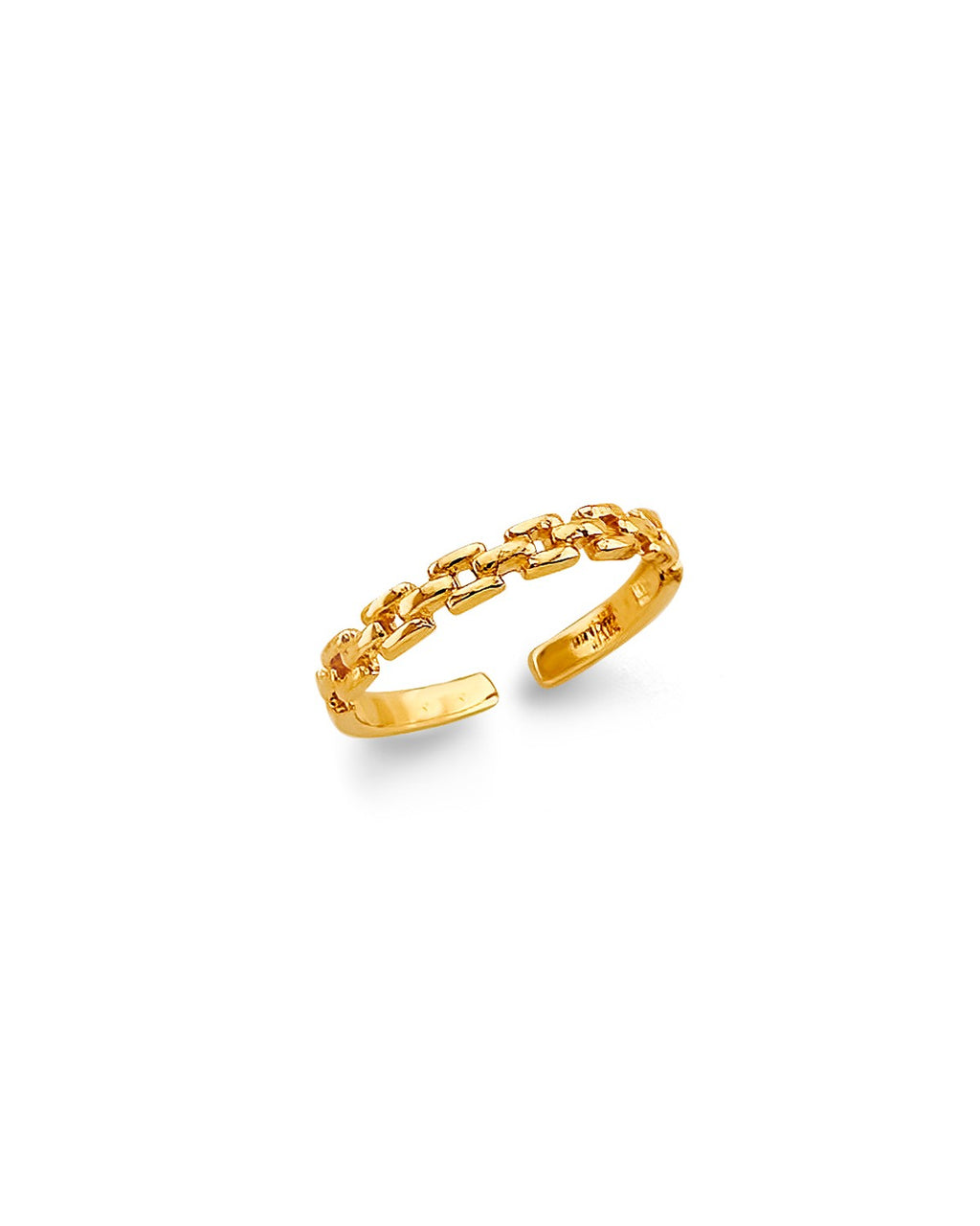 14K Yellow Gold Link Style Toe Ring (RG-3282)