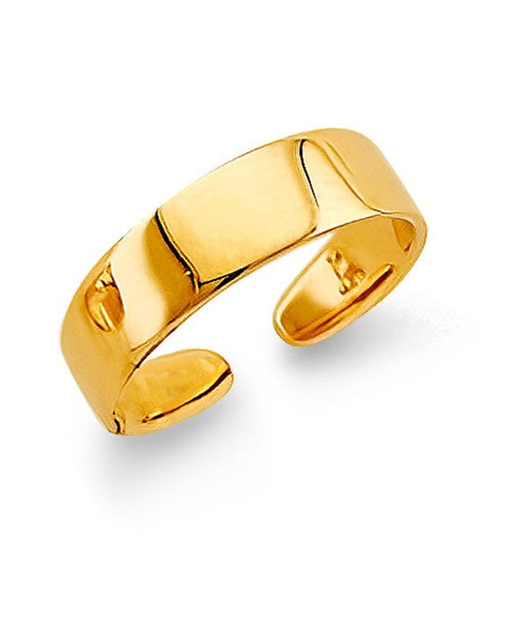 14K Yellow Gold Plain Toe Ring (RG-3287)
