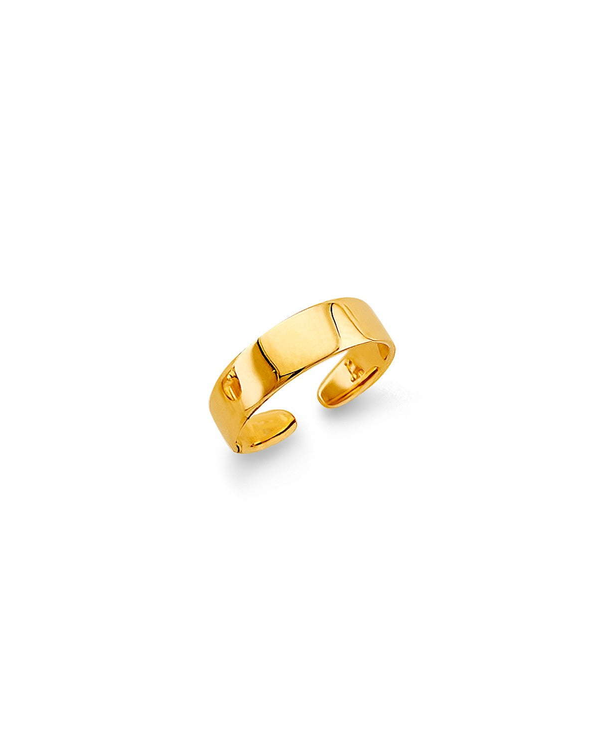 14K Yellow Gold Plain Toe Ring (RG-3287)