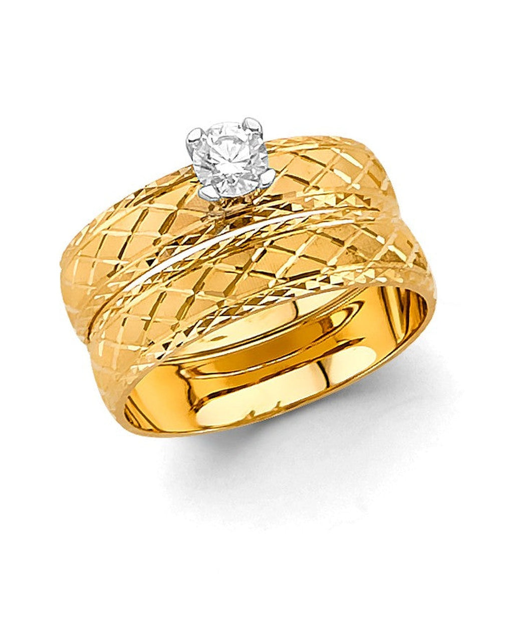 14K Yellow Gold Ladies Wedding Band (RG-3341)