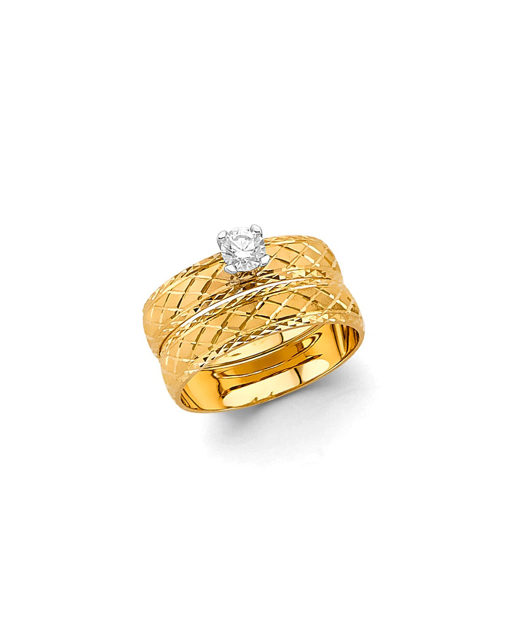 14K Yellow Gold Ladies Wedding Band (RG-3341)