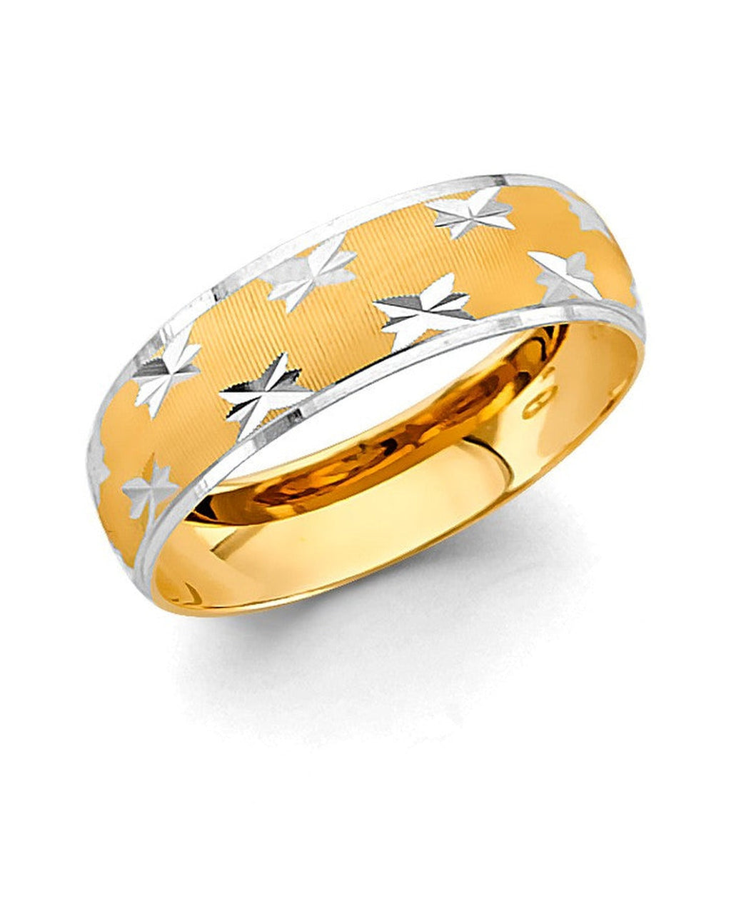 14K Two-Tone Gold 2T Men's Wedding Band (RG-3349)