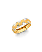 14K Two-Tone Gold 2T Men's Wedding Band (RG-3349)