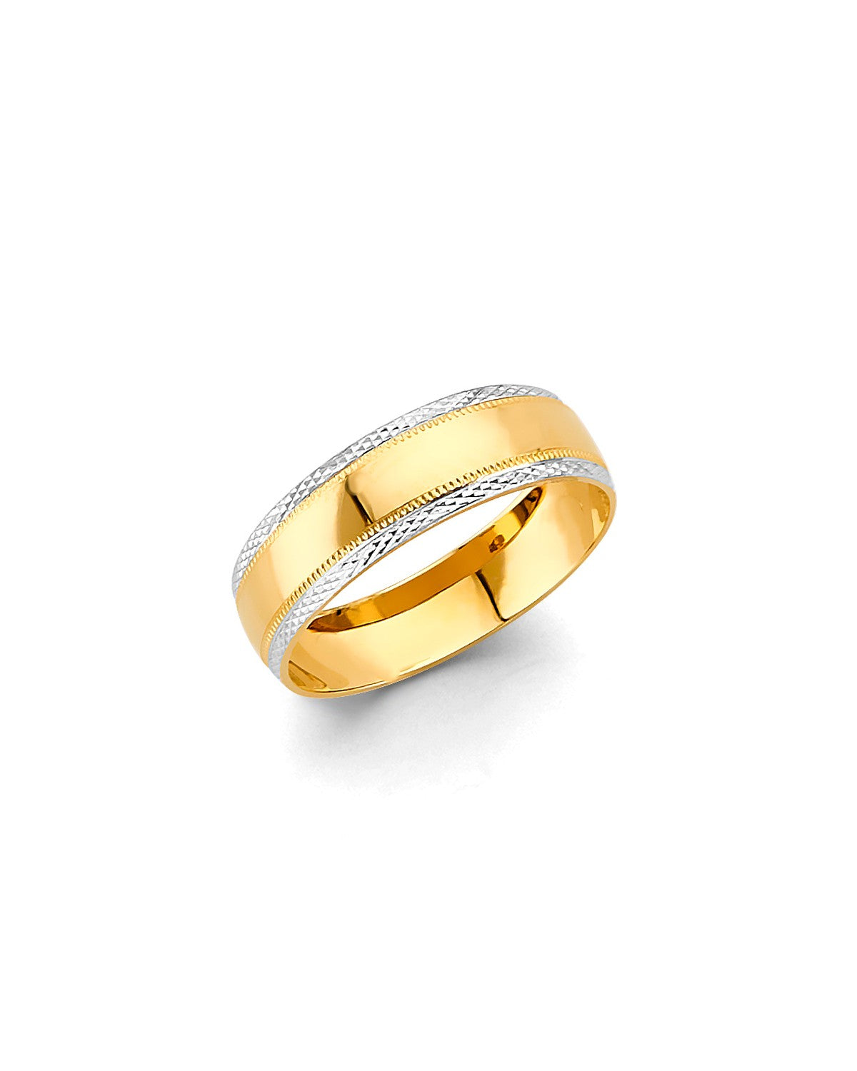 14K Two-Tone Gold 2T Men's Wedding Band (RG-3352)
