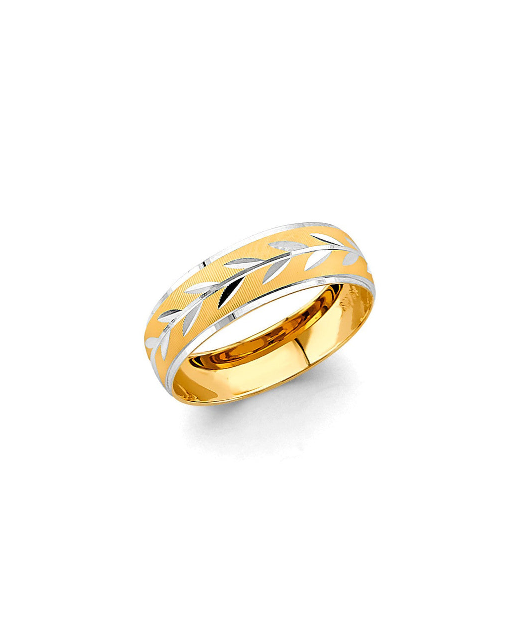 14K Two-Tone Gold 2T Men's Wedding Band (RG-3355)