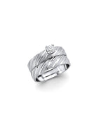 14K White Gold Ladies Wedding Band (RG-3363)