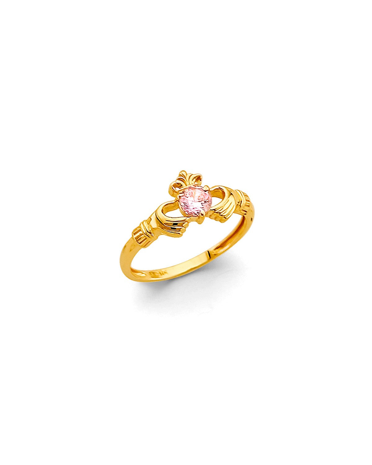 14K Yellow Gold Babies CZ Ring (RG-3397)
