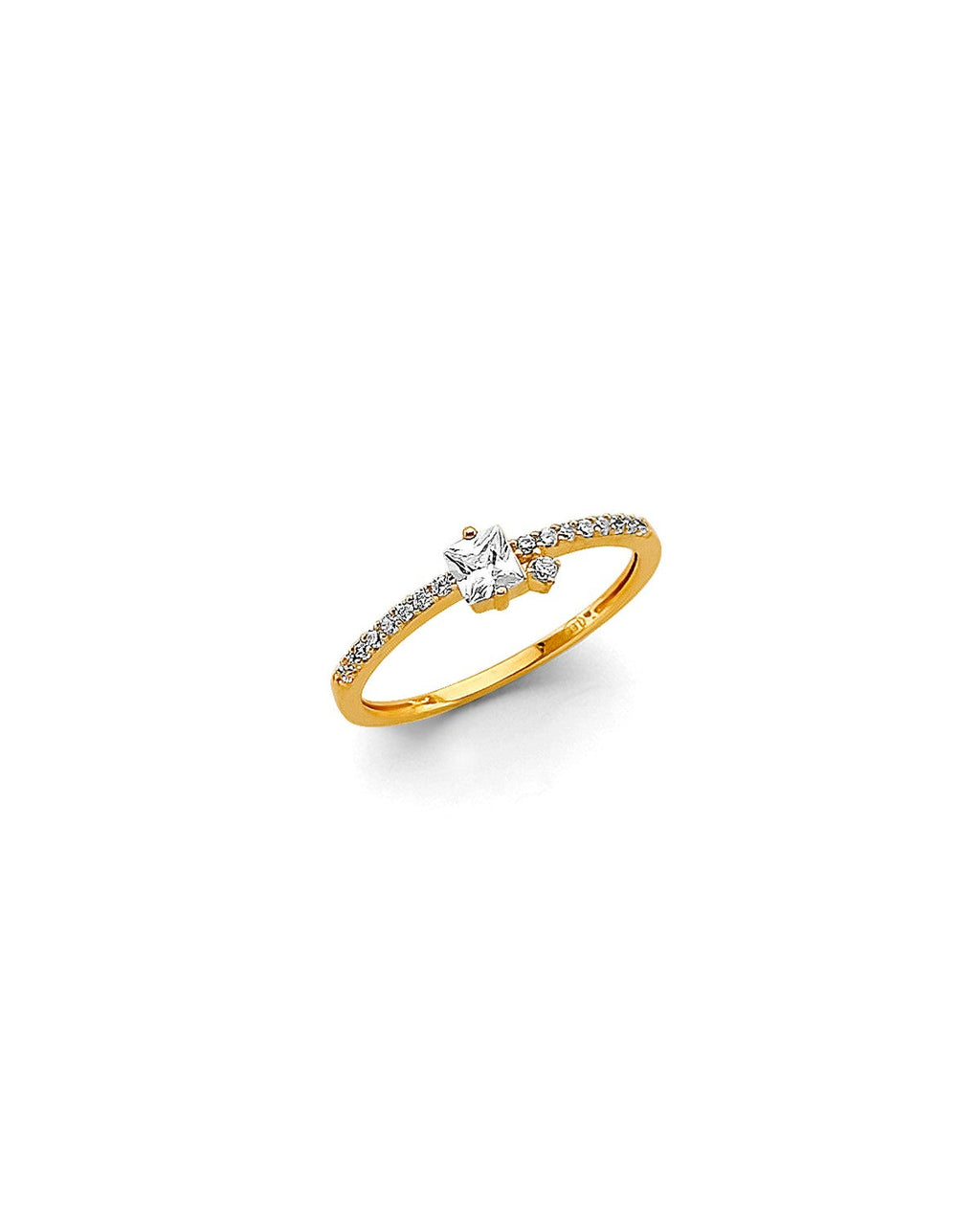 14K Two-Tone Gold 2T Babies CZ Ring (RG-3399)