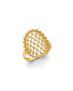 14K Yellow Gold Fancy CZ Ring (RG-3414)