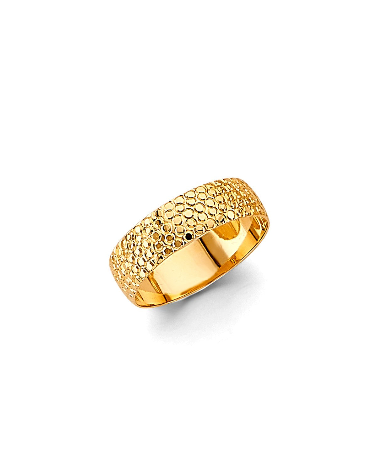 14K Yellow Gold 6mm DC Wedding Band (RG-3461)