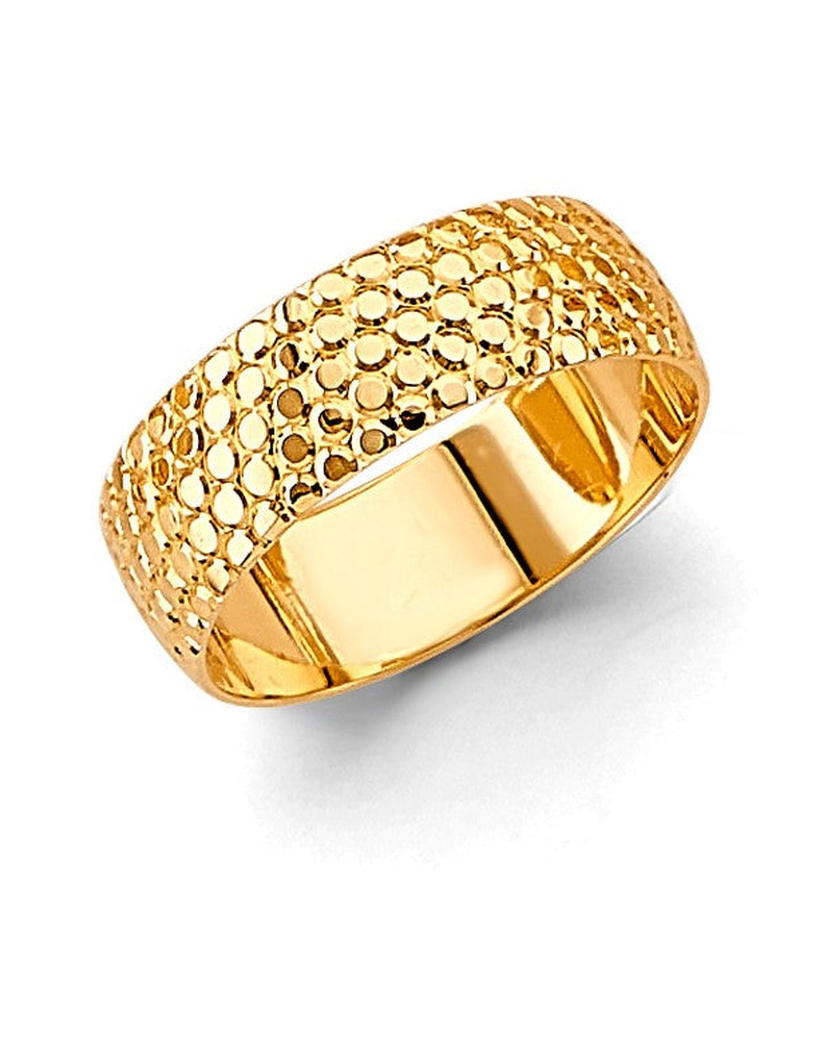 14K Yellow Gold 6mm DC Wedding Band (RG-3462)