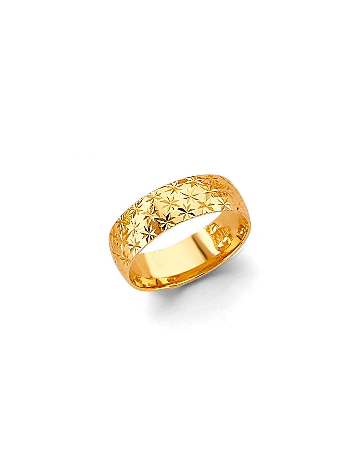 14K Yellow Gold 6mm DC Wedding Band (RG-3464)