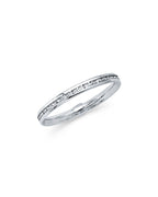 14K White Gold CZ Eternity Band (RS-0018)