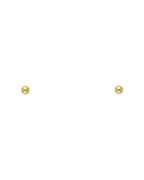 14K Yellow Gold 3mm Screw Back Ball Earrings (ST-0156)