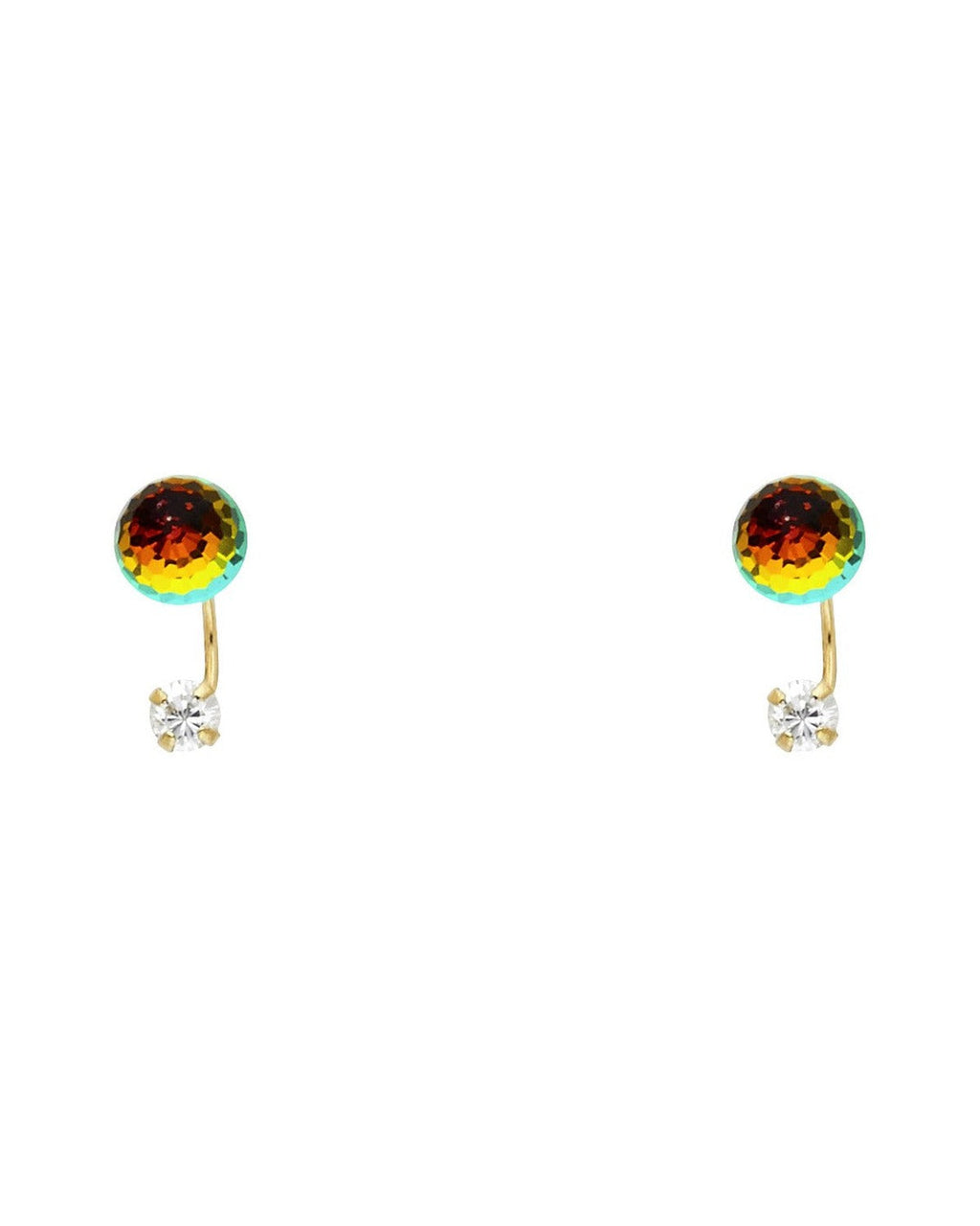 14K Yellow Gold Stud Earrings (ST-0175)