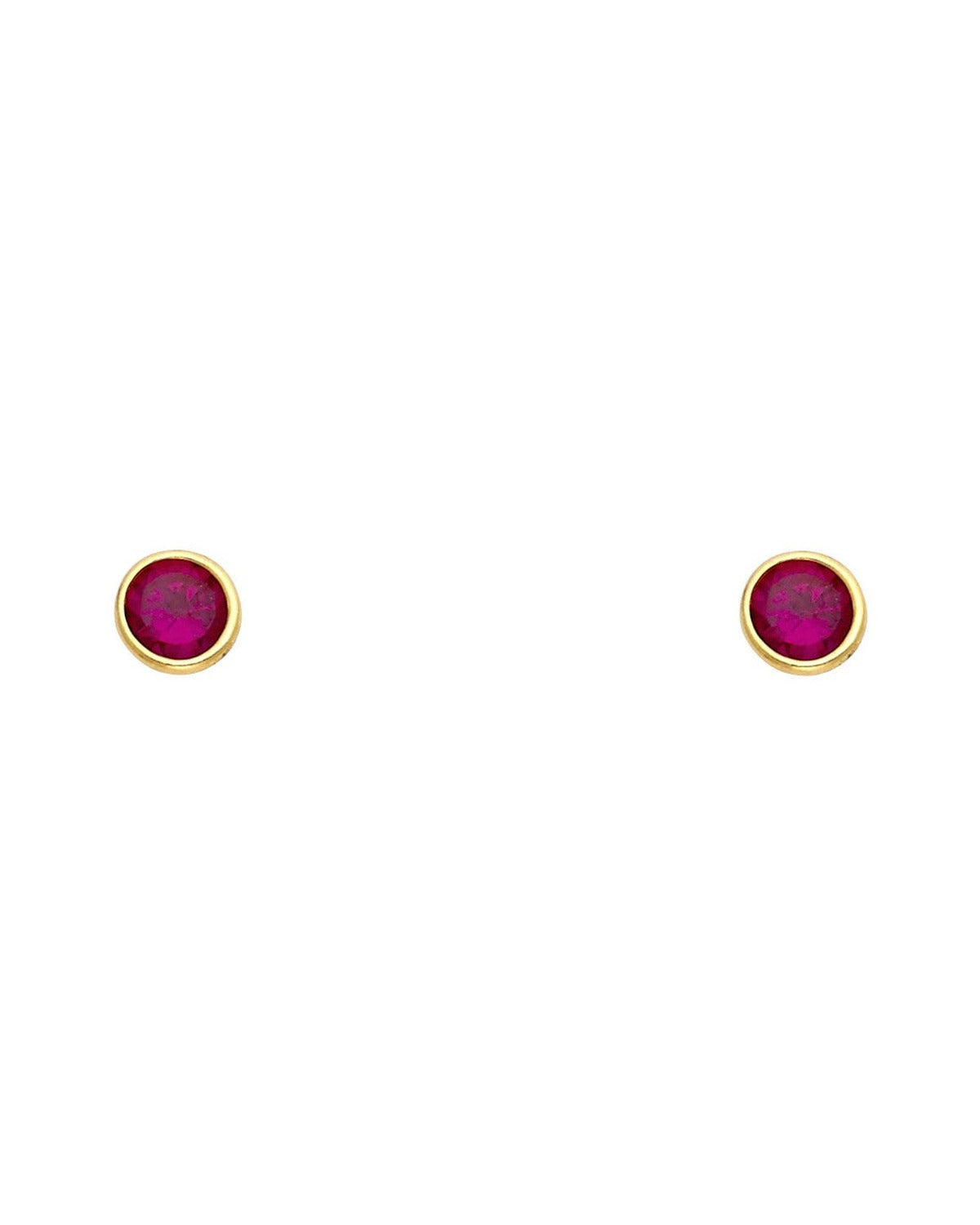 14K Yellow Gold Stud Earrings (ST-0190)
