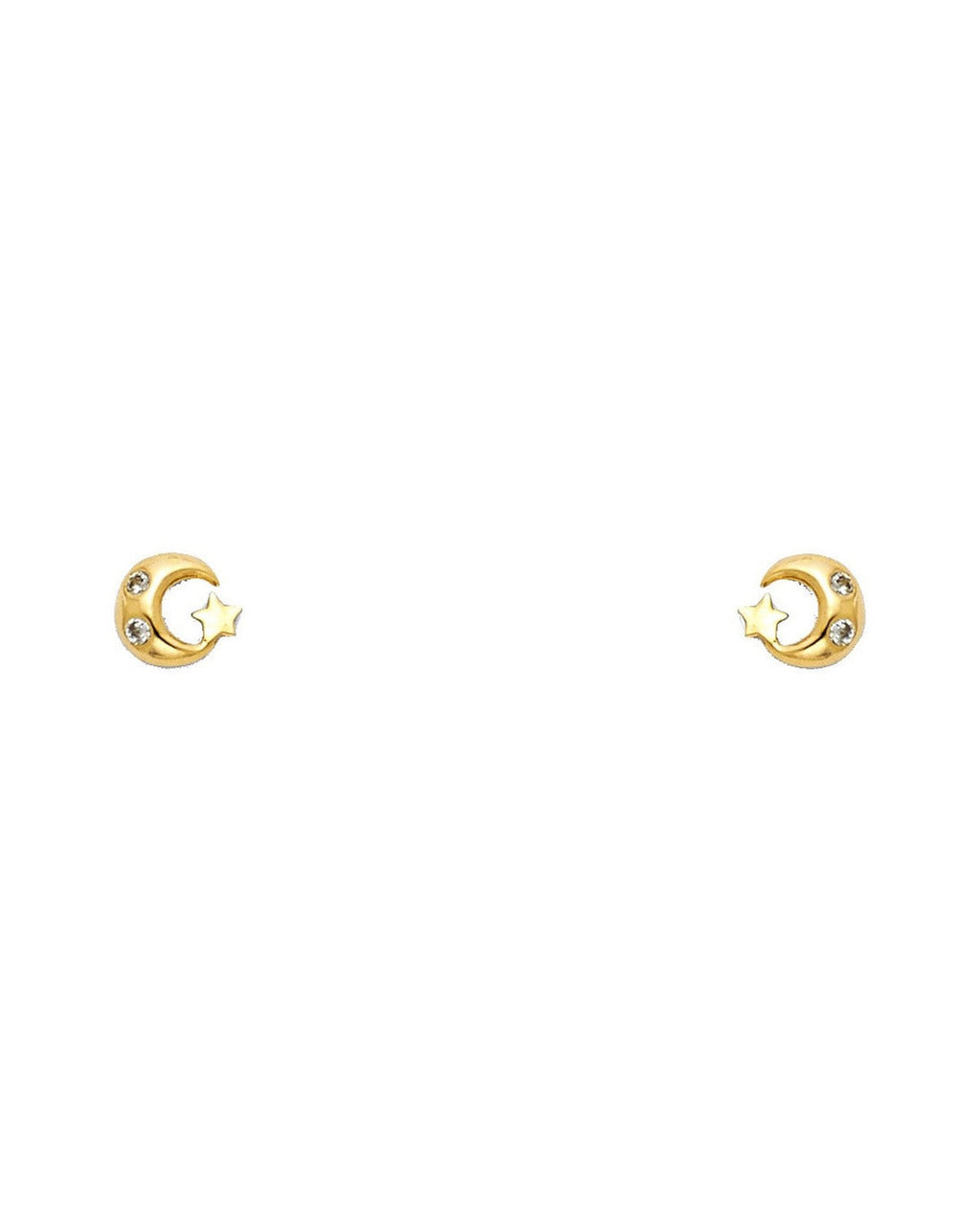 14K Yellow Gold Stud Earrings (ST-0295)