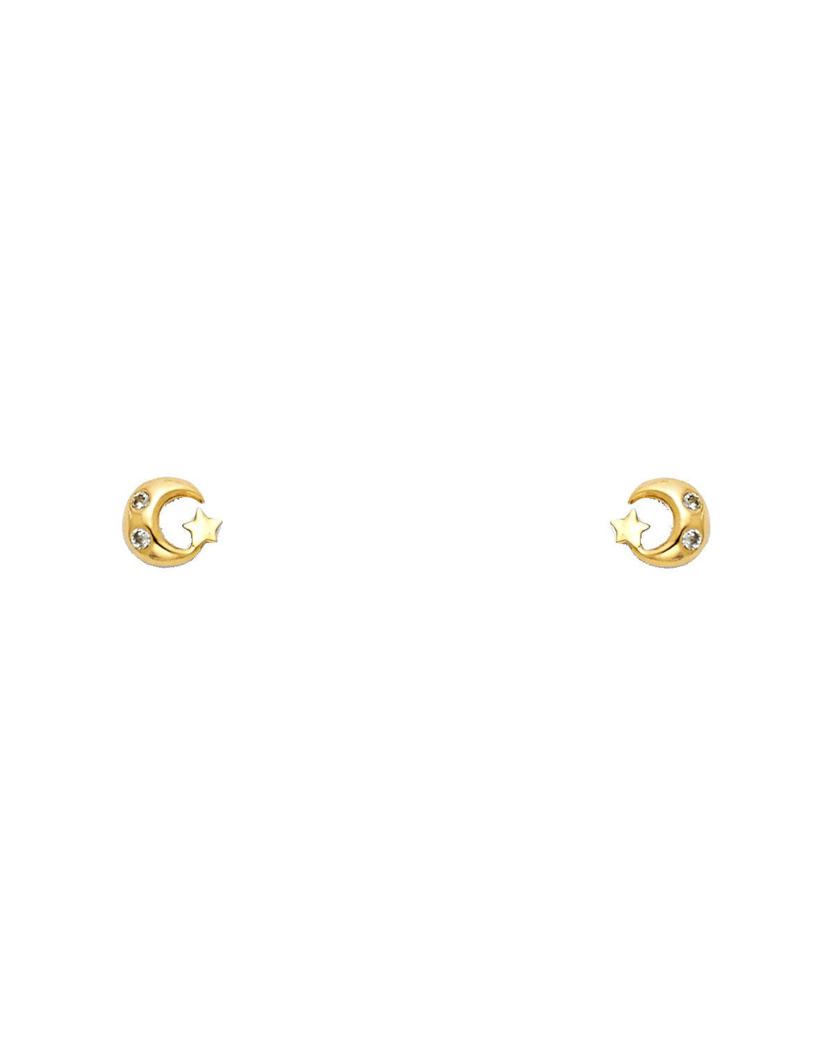 14K Yellow Gold Stud Earrings (ST-0295)
