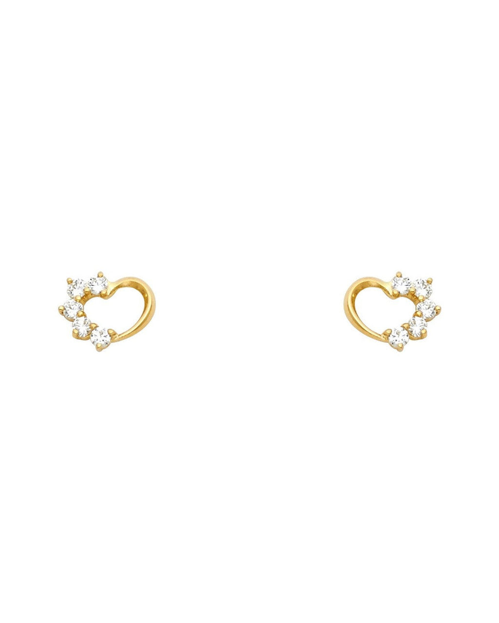 14K Yellow Gold Stud Earrings (ST-0317)