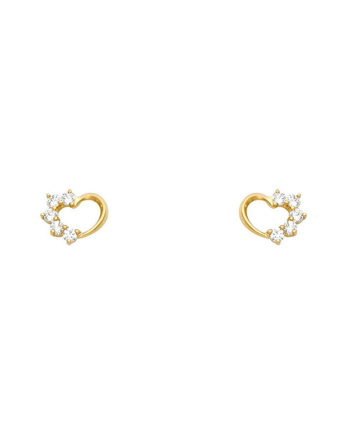 14K Yellow Gold Stud Earrings (ST-0317)