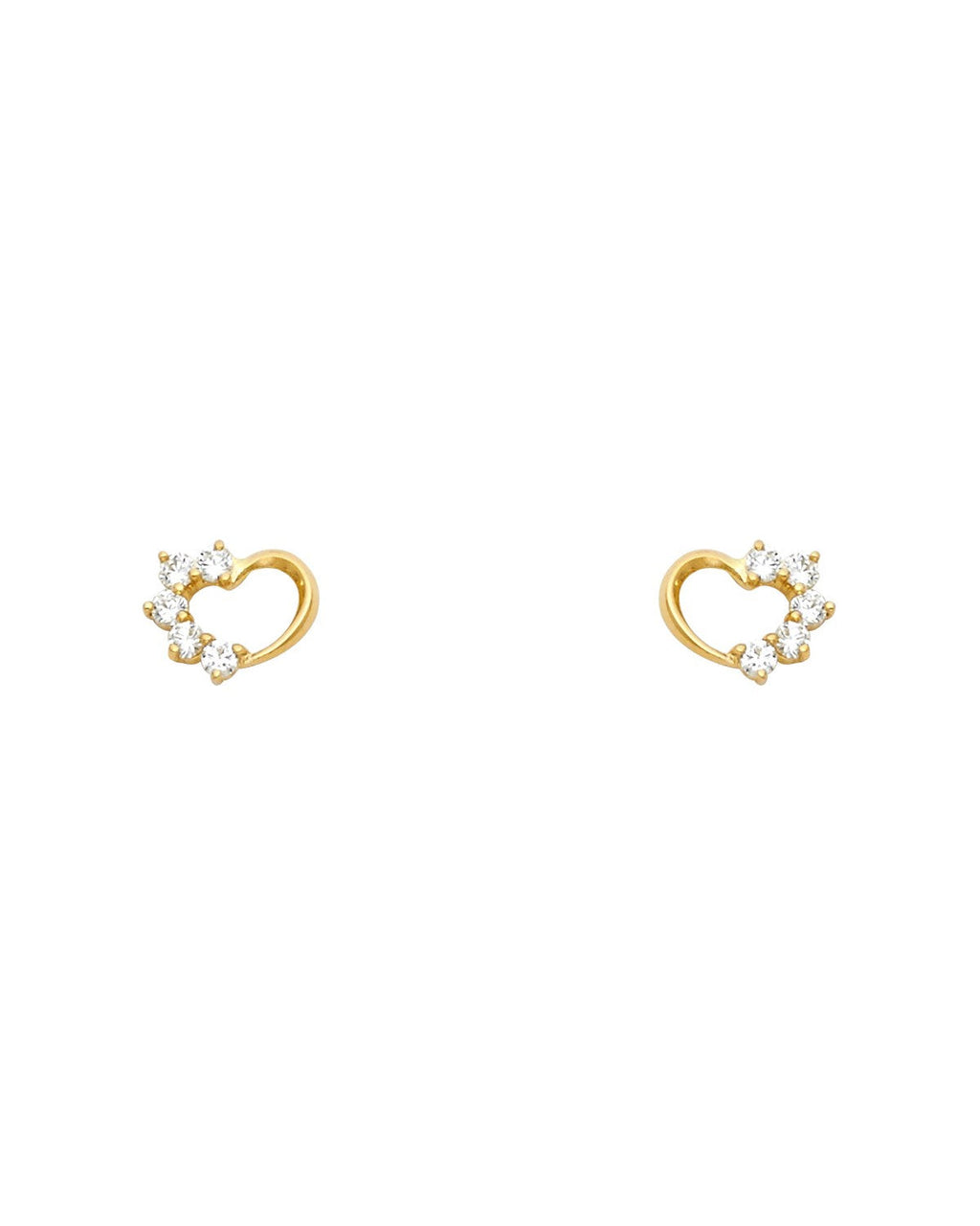 14K Yellow Gold Stud Earrings (ST-0317)