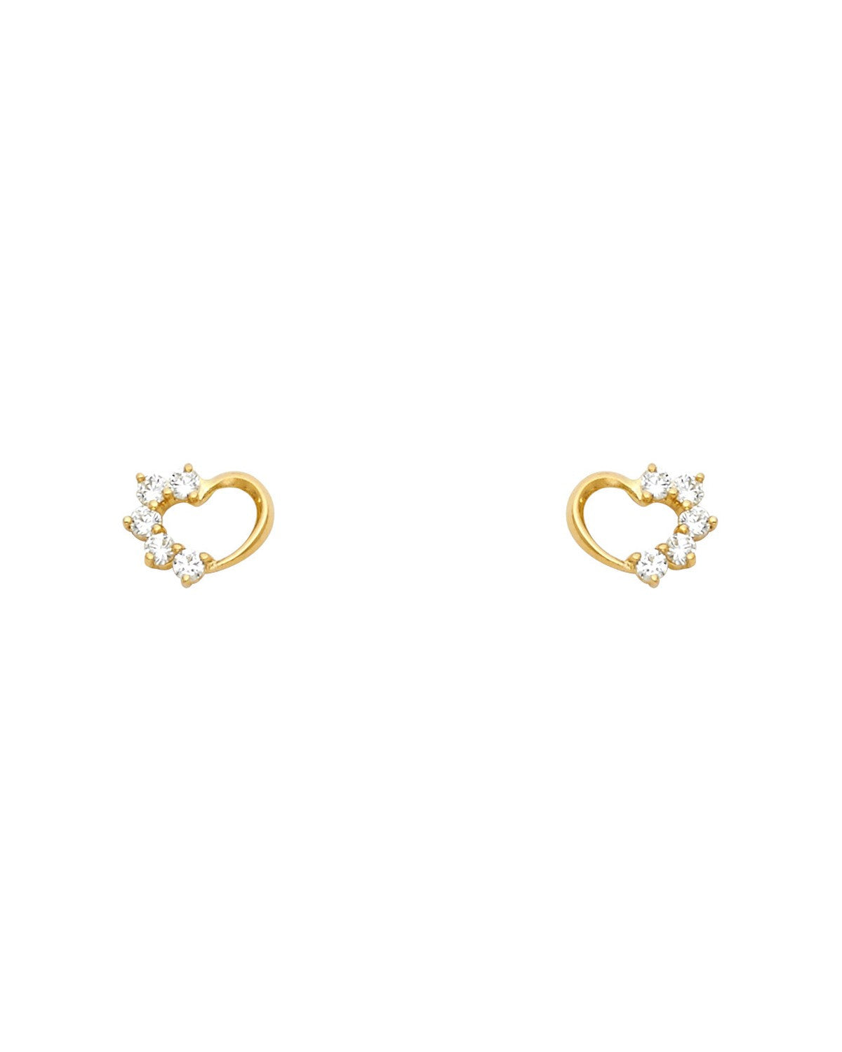 14K Yellow Gold Stud Earrings (ST-0317)