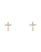 14K Yellow Gold Stud Earrings (ST-0340)